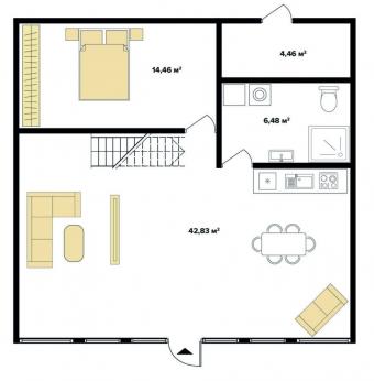 Будинок А-Фрейм 85 м кв 2